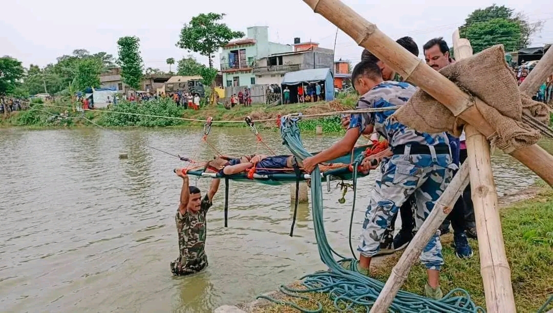 पश्चिम नवलपरासीमा जोखिमको पुर्व तयारी स्वरुप प्रयोगात्मक अभ्यास सम्पन्न