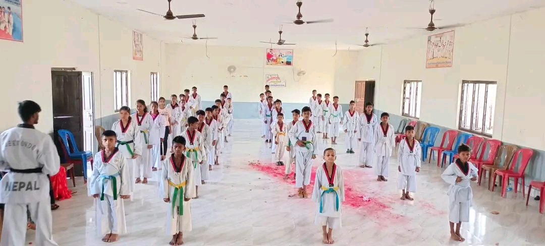 शान्ति निकेतन तेक्वान्दो दोजाङद्वारा प्रमाण पत्र वितरण कार्यक्रम सम्पन्न