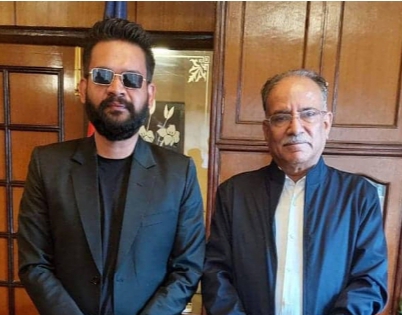 नेकपा (माओवादी केन्द्र)का अध्यक्ष प्रचण्डसँग काठमाडौं महानगरप्रमुख बालेन्द्र शाहको भेट