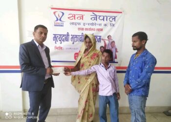 श्रीमान गुमाएकी जसन लाई प्रबन्धक महतो द्वारा क्रिया खर्च सहित १४ लाख सहयोग