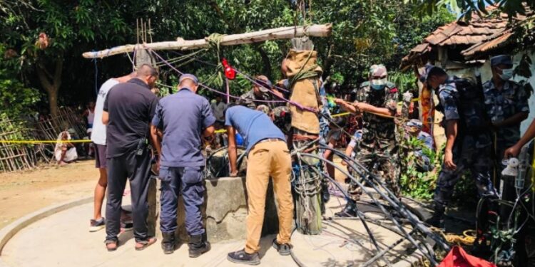 सिरहाको गोलबजारमा इनारमा एक मृत शरिर फेला