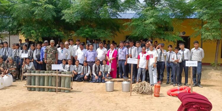 बाढी डुवान तथा आगलानी हुने क्षति न्युनिकरण सम्बन्धि जनचेतनामूलक कक्षा सन्चालन सुरु