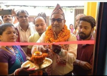 मेयर चौधरीद्वारा लहान ३ का वडा कार्यालय उदघाटन