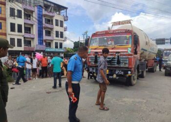 नारायणगढको पुल्चोकमा भारतीय ट्याङकरको ठक्करबाट पैदलयात्रीको मृत्यु