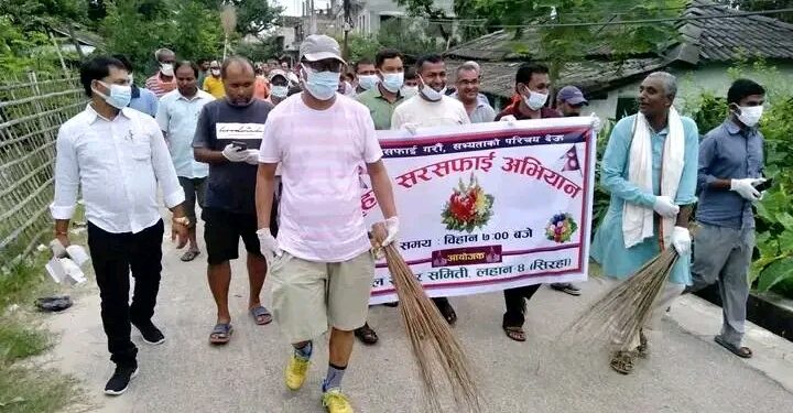 लहान नगरपालिकामा थालियो बृहत सरसफाई अभियान