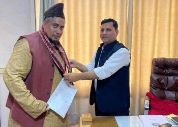 उपाध्यक्ष मशहुद खां कार्यभार सम्हाल्ने