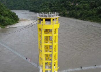 गुल्मी, पाल्पा र स्याङ्जा जोड्ने तीन मुखे झोलुङ्गे पुल निर्माण सम्पन्नसँगै, आन्तरिक पर्यटकको चहलपहल