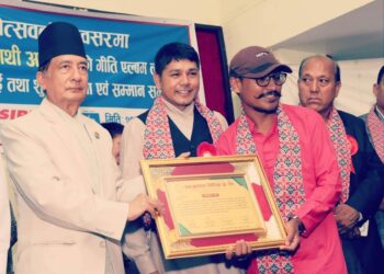 जनआकाश युवा पत्रकारिता पुरस्कारबाट पत्रकार महतारा सम्मानित