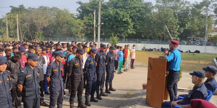परासीमा म्यादी प्रहरीहरुको तालिम आइतबारदेखि शुभारम्भ