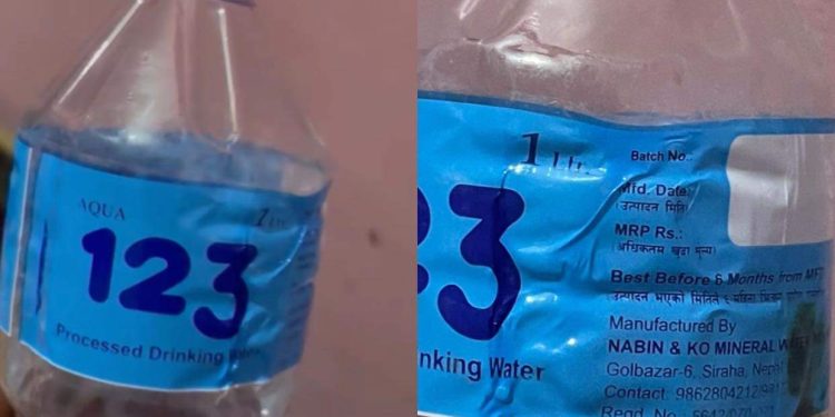 मूल्य उतपादन मिति समेत नभएको पानि बजारमा बिक्रि वितरण ,सम्बन्धित निकाय मौन