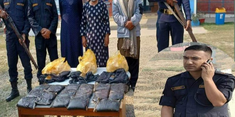 इप्रका कृष्णनगरको ठूलो सफलता १६ केजी अफिम सहित तीन जना पक्राउ