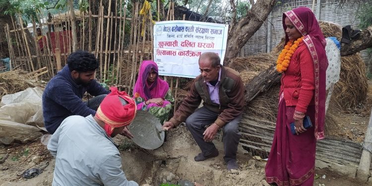 भगवानपुरमा गरिब दलित सीमान्तकृत समुदायमा ४० घरको सिलान्यास