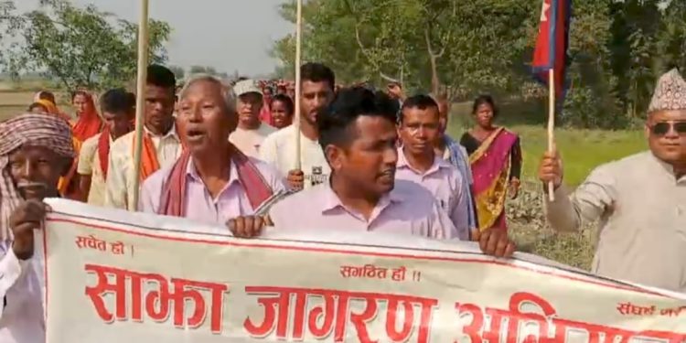 जागरण अभियानले गरे चालिस बिघा जग्गा कब्जा