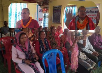 शिक्षा मन्त्री लेखीलाई पडरियाबासी द्वारा भब्य स्वागत