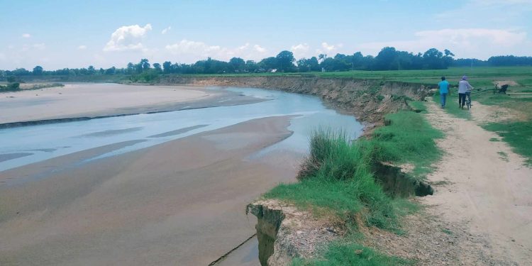 कृष्णनगरका तीन गाँउ उच्च जोखिममा, प्रदेश र संघ सरकारको ध्यानाकर्षण आवश्यक