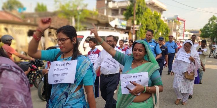 सिरहामा आत्महत्या रोकथाम दिवसमा जनचेतना फैलाउन र्याली, दीप प्रज्वलन र अन्तरक्रिया”