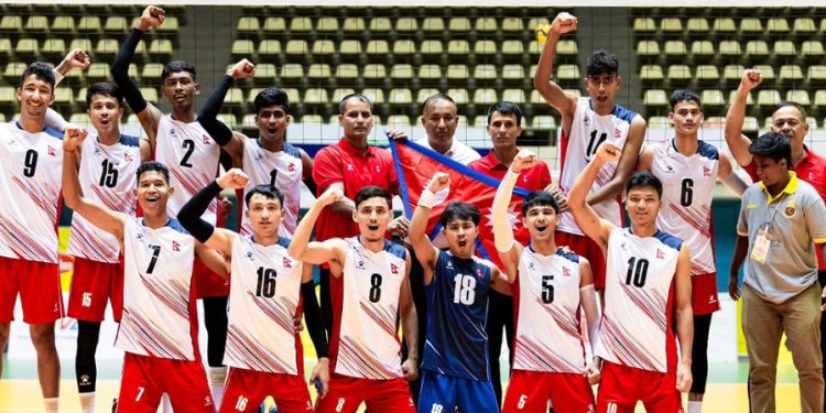 नेपाल काभा यू-२० भलिबलको फाइनलमा, तुर्कमेनिस्तानलाई सहज जित