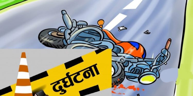 मोटरसाइकलको ठक्करबाट बस चालकको मृत्यु