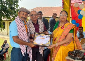 लायन्स क्लबद्वारा लहानमा विद्यालयमा चौतारा निर्माण, शिक्षा र स्वच्छतामा सहयोग