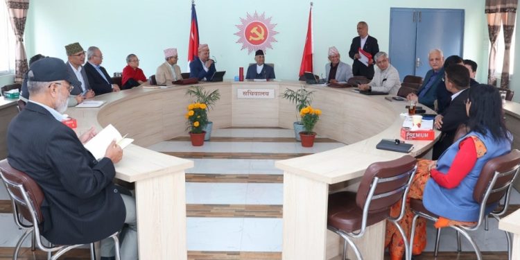 एमाले सचिवालय बैठक सुरु, राजनीतिक विषयमा छलफल