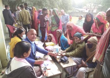 लहान : नि:शुल्क स्वास्थ्य शिविरमा तीन सयभन्दा बढीले सेवा लिए