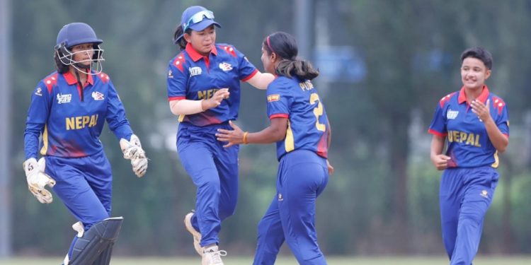 नेपाल यू-१९ महिला क्रिकेट टोली आज बंगलादेशसँग प्रतिस्पर्धा गर्दै