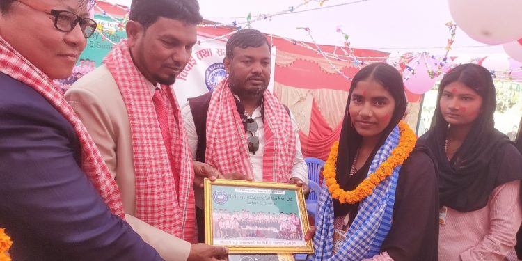 एसईई परीक्षार्थीहरूको सम्मानमा नेशनल एकेडेमीको विदाई कार्यक्रम