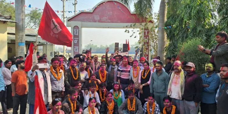 जेएस मुरारका बहुमुखी क्याम्पसमा नेविसंघको विजय