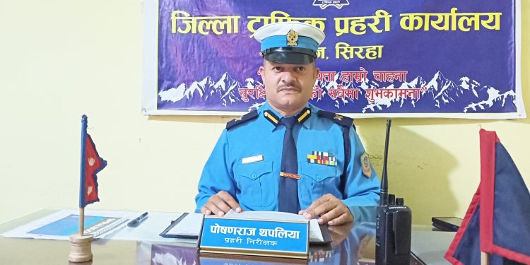 होलीमा सिरहा ट्राफिक कडाइ : मादक पदार्थ सेवन गरेर सवारी चलाए कारबाही