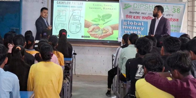 विद्यार्थीलाई लक्षित गरी लहानमा शेयर बजार सचेतना कार्यक्रम