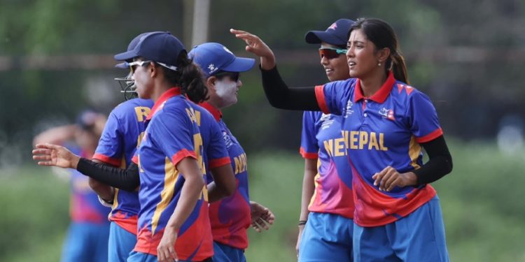 नेपाल महिला टोली टी–२० विश्वकप एसिया छनोटको सुपर ३ मा प्रवेश