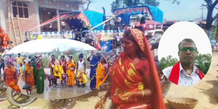 प्रत्यासी वाडा अध्यक्ष महतोको घरमा भब्य बिश्वकर्मा पुजा