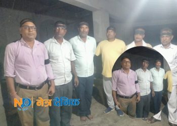 सिरहामा जसपा नेपाल कार्यकर्ताद्वारा संविधानविरुद्ध कालो पट्टीसहित प्रदर्शन