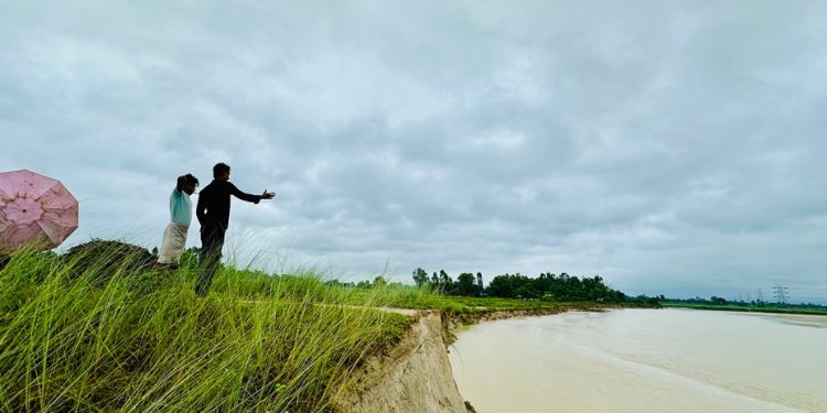 लगातारको वर्षाले सिरहामा बाढी र डुबानको जोखिम 