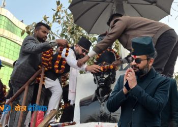 मधेस जनविद्रोहका सहिदप्रति बालेन्द्र साहद्वारा श्रद्धाञ्जली, लहानमा ऐतिहासिक भीड