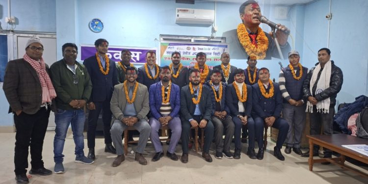 लहान सिटी जेसीजको अध्यक्षमा बम चन्द्र चौधरी निर्वाचित