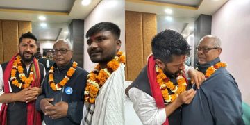 सिरहा कांग्रेसमा ठूलो धक्का: दिग्गज नेता अक्षमित लाल चौधरी रास्वपा प्रवेश