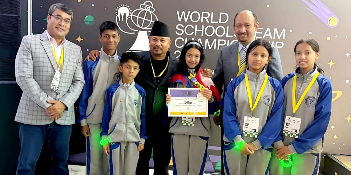 अन्तर्राष्ट्रिय चेसका निहाना श्रेष्ठलाई रजत पदक