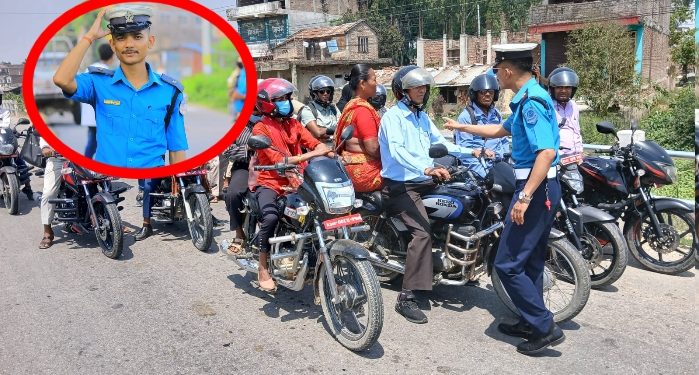 धनगढीमाईमा ट्राफिक एक्सन: लापरवाह चालकलाई रोक्दै सचेतना अभियान सुरु