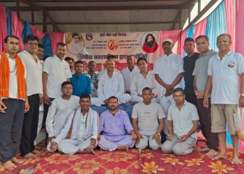 ‘गरौं योग, रहौं निरोग’ अभियानसहित मिर्चैयामा योग शिविर
