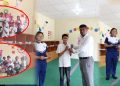गणतन्त्र दिवसको अवसरमा लक्ष्य शिक्षा सदनद्वारा विद्यार्थीलाई कप वितरण