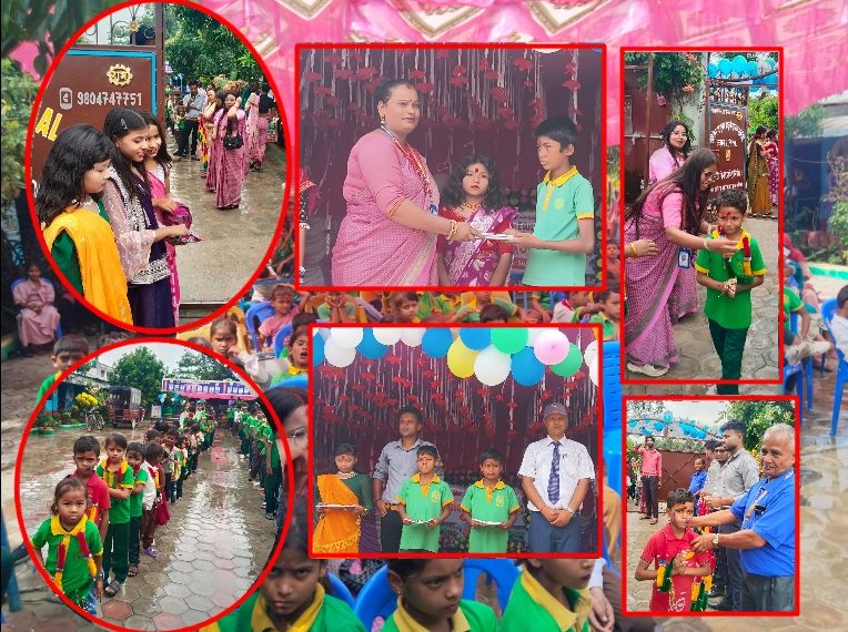 लहानको गोल्डेन फ्युचर एजुकेशनल एकेडेमीद्वारा नयाँ विद्यार्थीलाई भव्य स्वागत