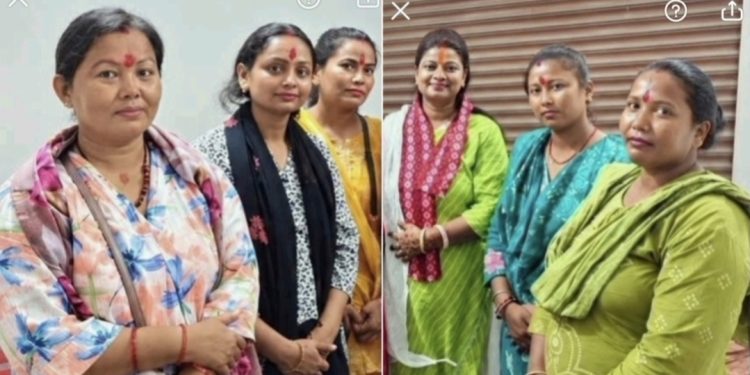 लहानमा विभिन्न पार्टी परित्याग गरी दर्जनौं महिला रास्वपामा प्रवेश