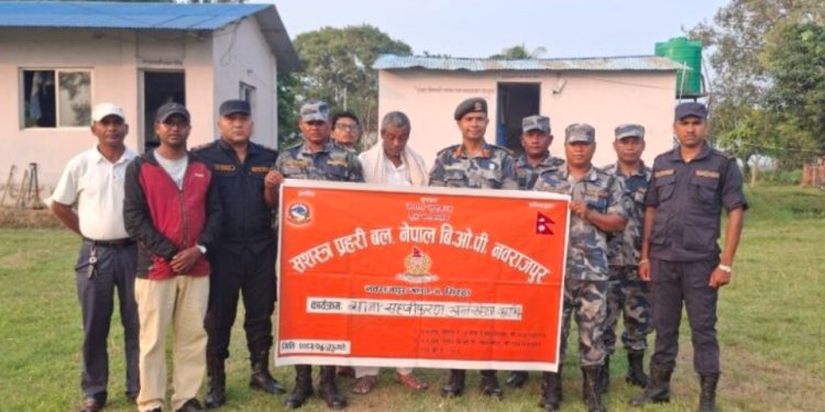 अवैध कारोबार रोक्न नवराजपुरमा महिनाको दुई पटक सीमा सहजीकरण कार्यक्रम
